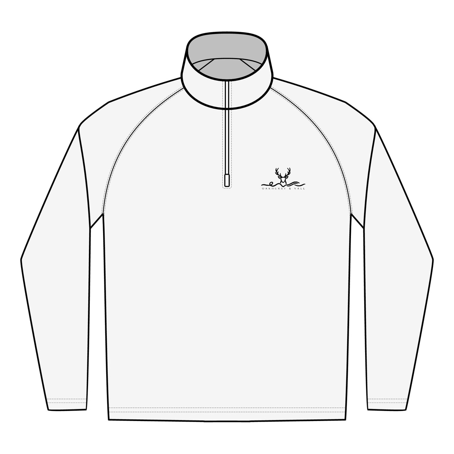 Oakhaven and Vale Embroidered Quarter-Zip Pullover