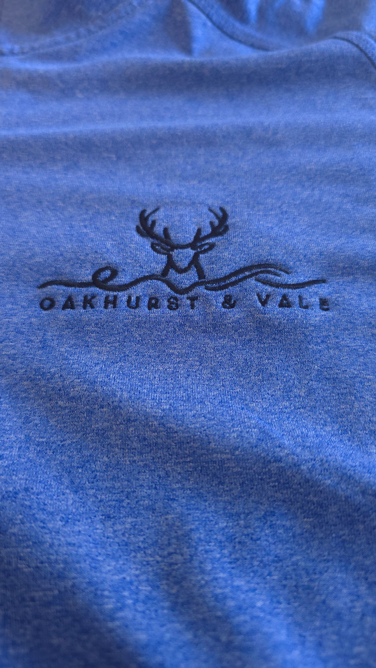 Oakhaven and Vale Embroidered Quarter-Zip Pullover